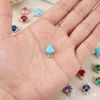 Picture of Brass Connectors Charms Pendants Wholesale Multicolor Round Mini 4mm Dia.