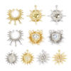 Picture of 1 Piece Brass Charms Wholesale Multicolor Micro Pave Clear Cubic Zirconia