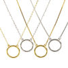 Picture of 1 Piece Brass Simple Charm Holder Necklace Wholesale Circle Ring
