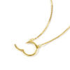 Picture of 1 Piece Brass Simple Charm Holder Necklace Wholesale Circle Ring