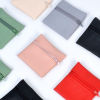 Picture of PU Zipper Jewelry Storage Pouch Bag For Bracelets Rings Earrings Multicolor Square