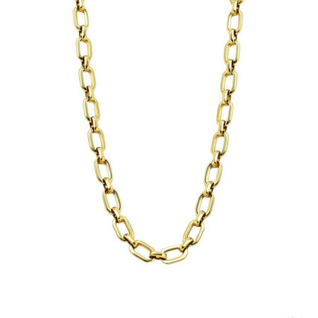 Picture of Wholesale Link Cable Chain Necklace, Multicolor 304 Stainless Steel, Women's Eco-friendly PVD Simple Stylish Gift Jewelry For Retailer, 50cm(19.7") long