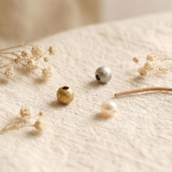 Picture of Eco-friendly 304 Stainless Steel Beads For DIY Jewelry Making Wholesale Multicolor Round Sparkledust 4mm Dia., Hole: Approx 1.4mm