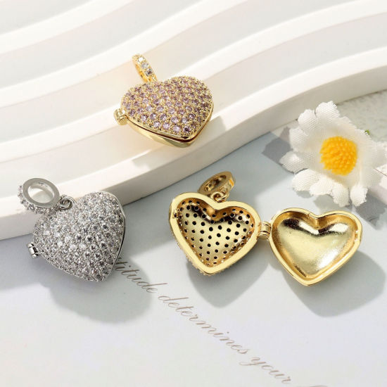 Immagine di 1 Pz Ottone Micro Intarsio Ciondoli All'Ingrosso Multicolore Geometrica Trasparente Cubic Zirconiae