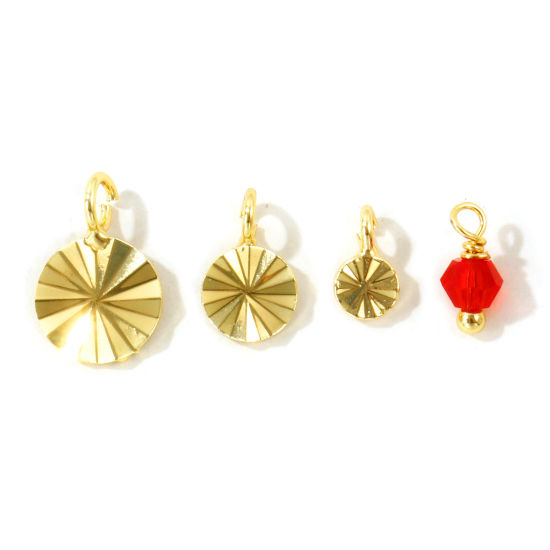 Picture of 5 PCs Eco-friendly Brass Charms Wholesale, 18K Real Gold Plated