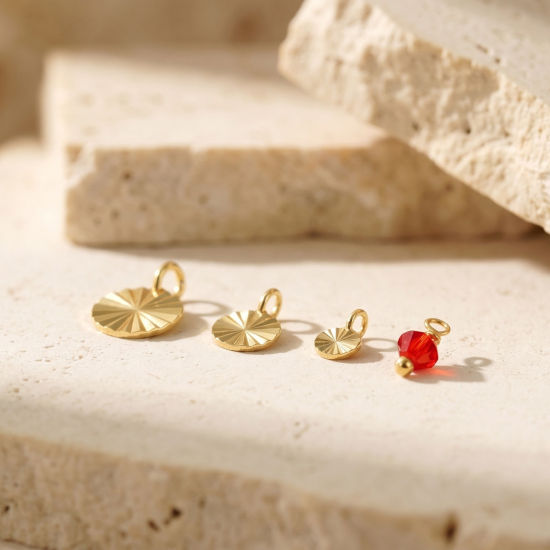 Picture of 5 PCs Eco-friendly Brass Charms Wholesale, 18K Real Gold Plated