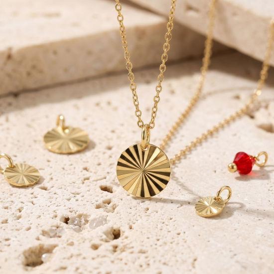 Picture of 5 PCs Eco-friendly Brass Charms Wholesale, 18K Real Gold Plated