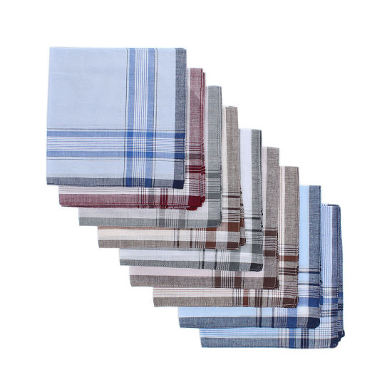 Picture of Cotton Handkerchief Grid Checker