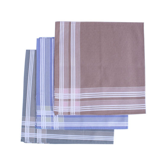 Image de Cotton Handkerchief Grid Checker