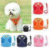Picture of Mesh Fabric Pet Vest Chest Strap Traction Rope Leash Harness 1 Piece