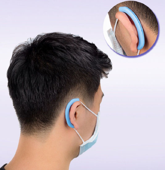 Picture of Silicone Mouth Mask Ear Saver Ear Strap Holder Washable Ear Protector Multicolor