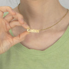 Imagen de 1 Unidad Acero Inoxidable Collar con Nombre Personalizado Colgante con Letra Personalizada