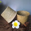Imagen de Natural Rattan Storage Container Box Basket Round