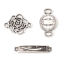 Picture of Zinc Based Alloy Connectors Flower Antique Silver Color 18mm x 13mm, 100 PCs