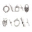 Picture of Zinc Based Alloy Toggle Clasps Antique Silver Color 10 Sets