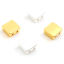 Imagen de Zamak Cuentas Dos Agujeros Cuadrado Multicolor Aprox 8mm x 8mm, Agujero: Aprox 1.3mm, 20 Unidades
