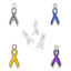 Picture of Zinc Based Alloy Charms Ribbon Silver Tone White Enamel 20mm( 6/8") x 9mm( 3/8"), 20 PCs