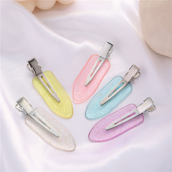 Bild von Resin Hair Clips Multicolor 6cm, 10 PCs