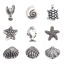 Immagine di Lega di Zinco Gioielli Oceanici Perline Aragosta Argento Antico Circa 17mm x 11mm, Foro:Circa 1.3mm, 100 Pz