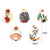 Picture of PU Leather Pendants Drop Multicolor Natural Scenery 5.6cm x 3.8cm