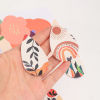 Picture of PU Leather Pendants Drop Multicolor Natural Scenery 5.6cm x 3.8cm