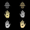 Picture of Stainless Steel Religious Pendants Multicolor Hamsa Symbol Hand
