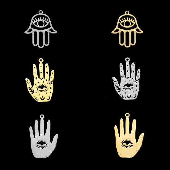 Изображение Нержавеющая Сталь религия религия Подвески Ладонь Разноцветный 1 ШТ