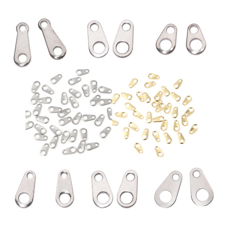 304 Stainless Steel Tail Drop For Jewelry Necklace Bracelet Multicolor