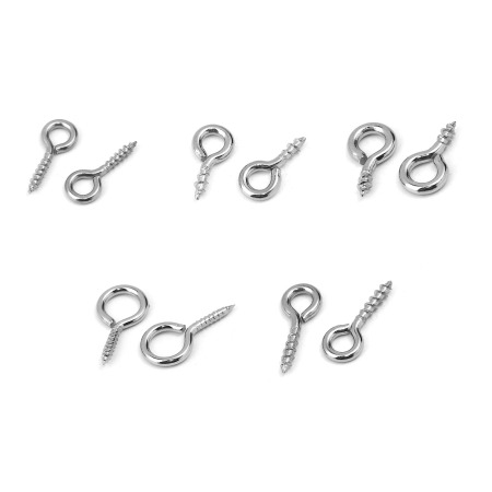 Piton à Vis en 304 Acier Inoxydable Argent Mat