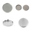 Image de Supports à Cabochons en Acier Inoxydable Argent Mat