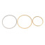 Picture of 304 Stainless Steel Connectors Charms Pendants Multicolor Circle Ring 25mm Dia.