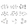 Picture of 304 Stainless Steel Bead Tips (Knot Cover) Silver Tone