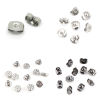 Bild von Edelstahl Ohrring Ohrstecker Rund Silberfarbe 9mm x 8mm, 20 Stück