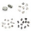 Imagen de Acero Inoxidable Espalda tapones de oído Ronda Tono de Plata 9mm x 8mm, 20 Unidades