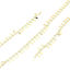 Bild von 304 Edelstahl & Glas Panzerkette Kette Pfeilspitze Vergoldet Beige 10x3mm, 1 Meter