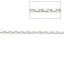 Immagine di Acciaio Inossidabile Catena di casella Tono Argento 2.5x2.5mm, 10 M
