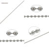 Bild von Edelstahl Kugelkette Kette Silberfarbe 1mm, 2 Meter