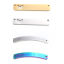 Picture of 304 Stainless Steel Connectors Rectangle Gold Plated Curve 3.9cm x 0.6cm, 2 PCs