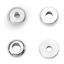 Image de Perles en 304 Acier Inoxydable Rond Argent Mat Env. 10mm Dia., Taille de Trou 1.8mm, 10 Pcs