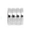 Picture of 304 Stainless Steel Casting Beads Cylinder Silver Tone Stripe 13mm x 9mm, Hole: Approx 8.1mm, 1 Piece