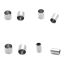 Immagine di 304 Acciaio Inossidabile Perline Cilindrico Tono Argento 5mm x 5mm, Buco: Circa 4mm, 20 Pz