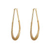 Picture of 304 Stainless Steel Hoop Earrings Silver Tone Heart 3.5cm x 2.9cm, Post/ Wire Size: (17 gauge), 1 Pair