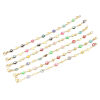 Изображение 304 Stainless Steel Religious Bracelets Gold Plated Multicolor Evil Eye Cross 18.5cm(7 2/8") long, 1 Piece