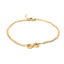 Bild von Edelstahl Armband Silberfarbe Unendlichkeit Symbol Klar Zirkonia 20cm lang, 1 Strang