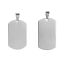 Bild von 304 Edelstahl Anhänger Rechteck Silberfarbe Blank Schild zu Gravieren 62mm x 28mm, 5 Stück