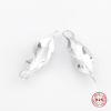 Picture of Sterling Silver Connectors Irregular Silver 7mm x 1.7mm, 1 Gram (Approx 40-41 PCs)