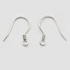 Imagen de Plata de Ley Pendientes Plata W/ Lazo 15mm x 14mm, (22 gauge) 1 Gramo (Approx 6-8 PCs)
