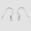 Picture of Sterling Silver Earrings Findings Silver W/ Loop 15mm x 14mm, Post/ Wire Size: (22 gauge), 1 Gram (Approx 6-8 PCs)