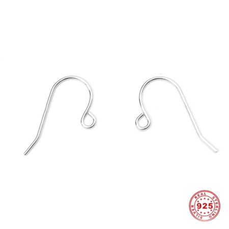 Sterling Silver Earrings Findings Silver W/ Loop 20mm x 13mm, Post/ Wire Size: (21 gauge), 1 Gram (Approx 6-8 PCs)