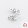 Picture of Sterling Silver Pearl Pendant Connector Bail Pin Cap Silver 7mm x 2.7mm, 1 Gram (Approx 15-16 PCs)